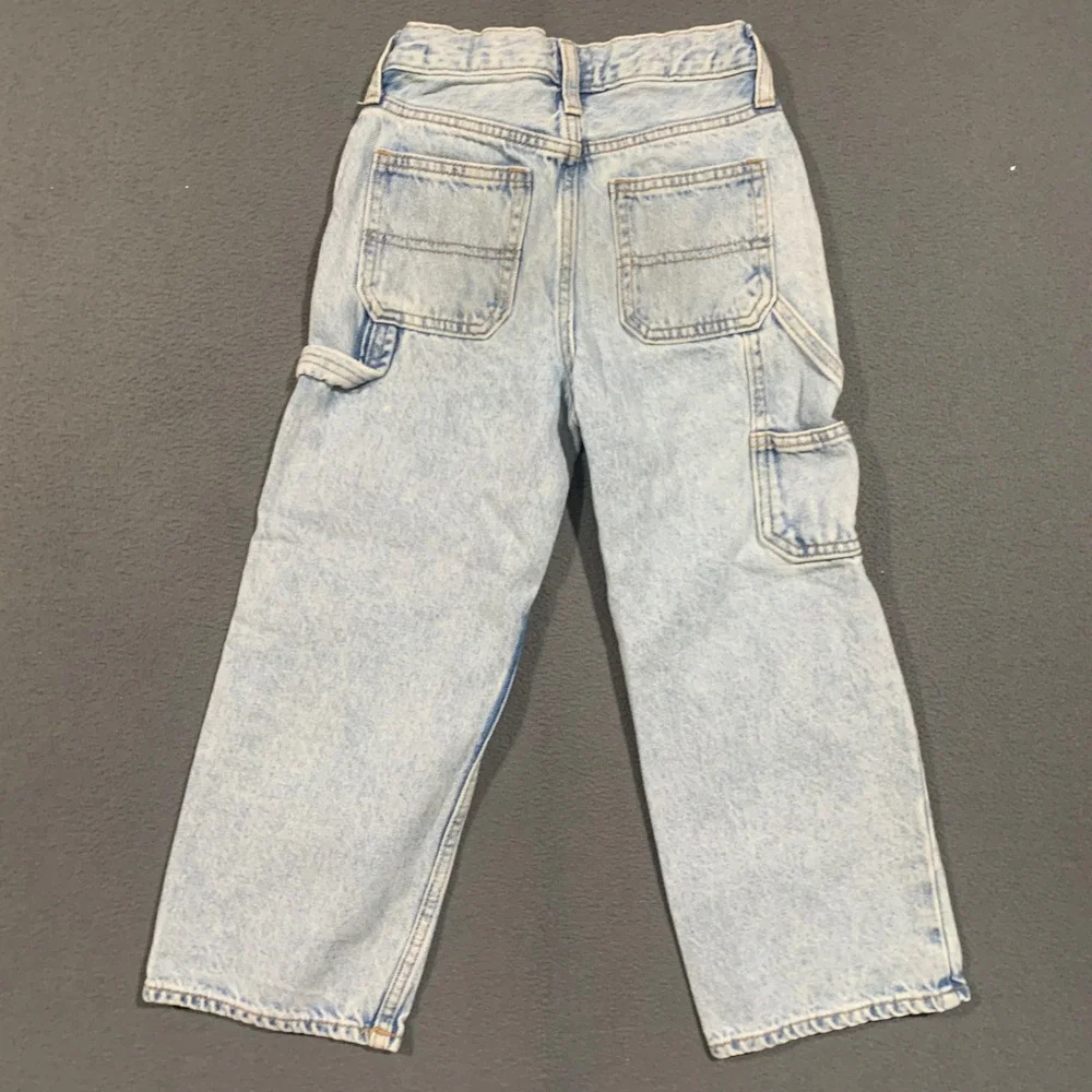Old Navy Baggy Built Tough Jeans Boys 6 Bundle Carpenter Utility Denim 2pk 90s